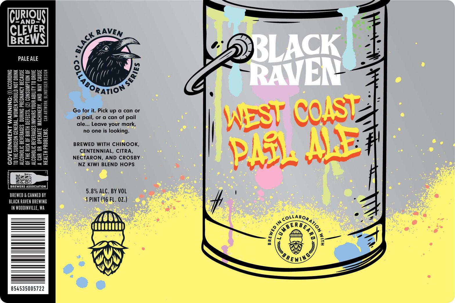 West Coast Pail Ale label