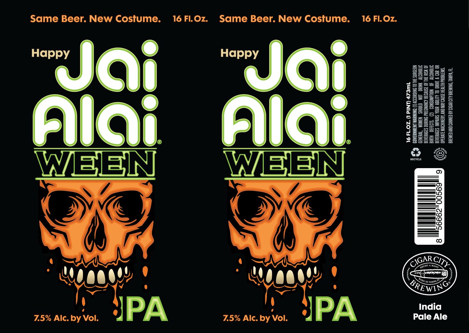 Happy Jai Alai label