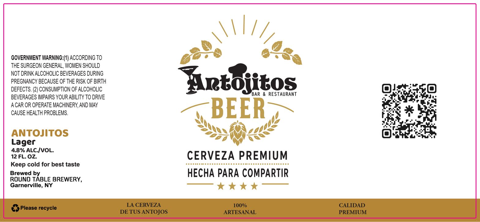 Antojitos Lager label