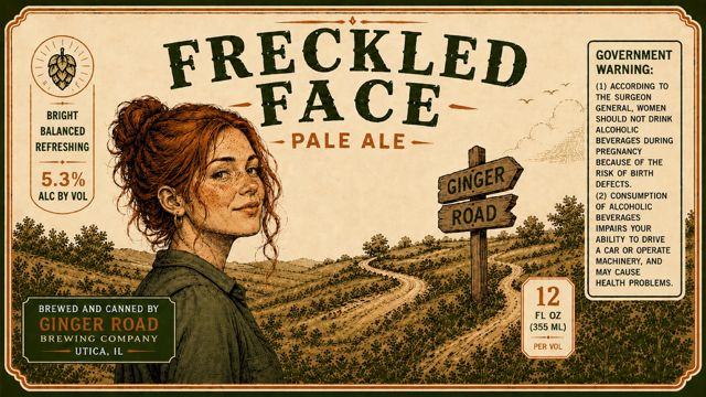 Freckled Face label