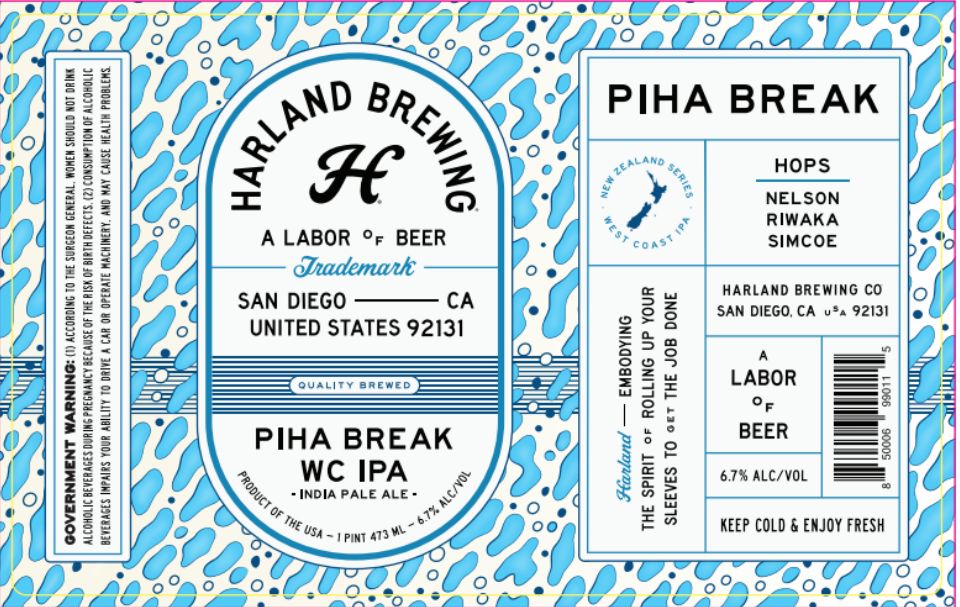 Piha Break label