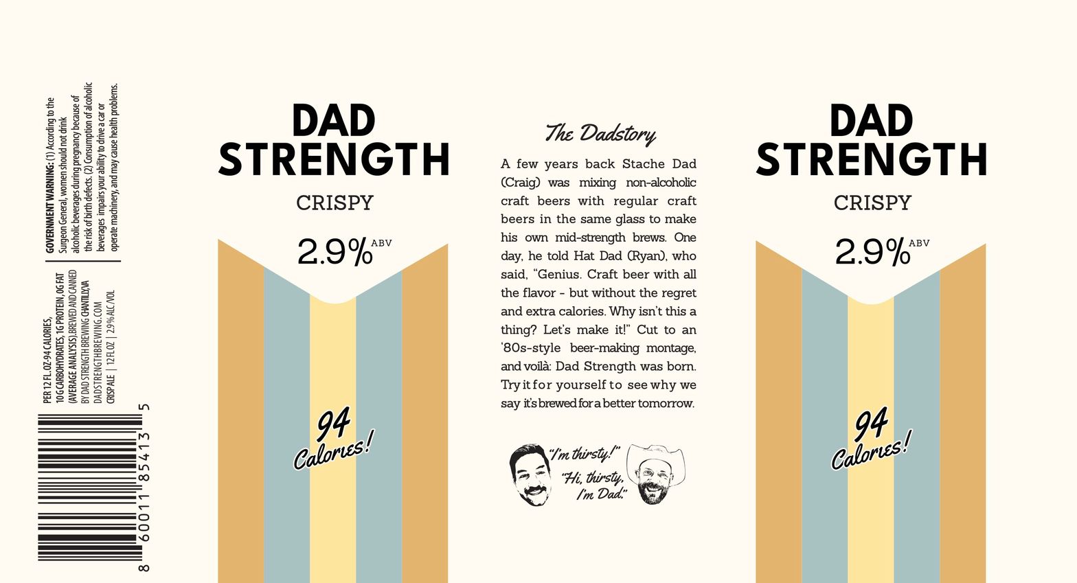 Dad Strength Crispy label