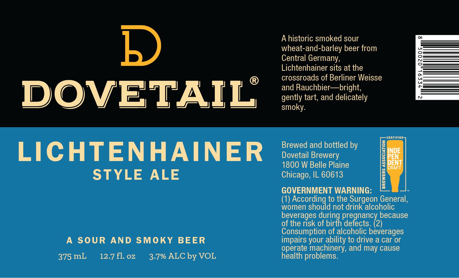Lichtenhainer-Style Ale label