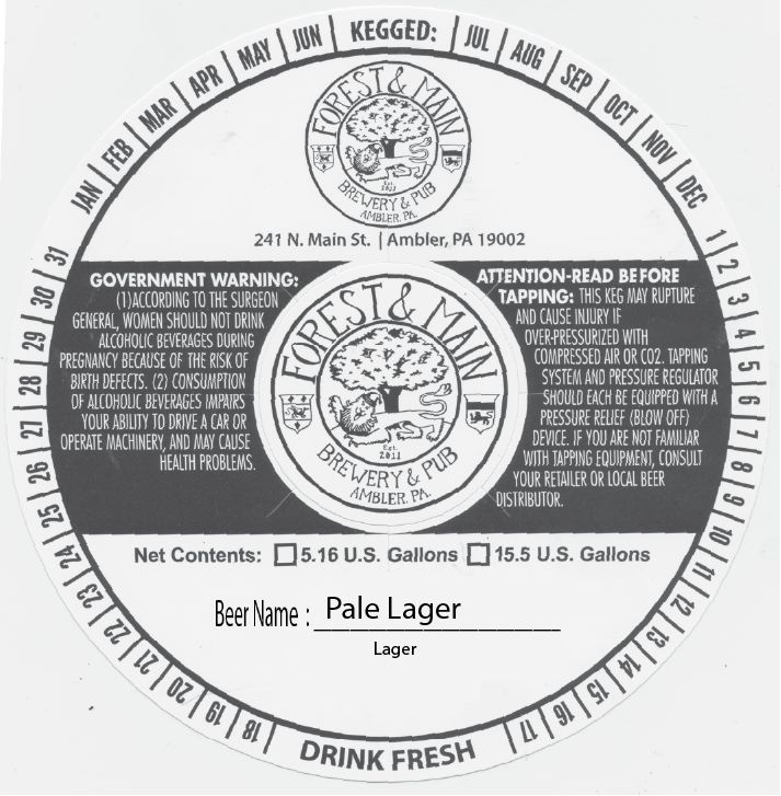 Pale Lager label