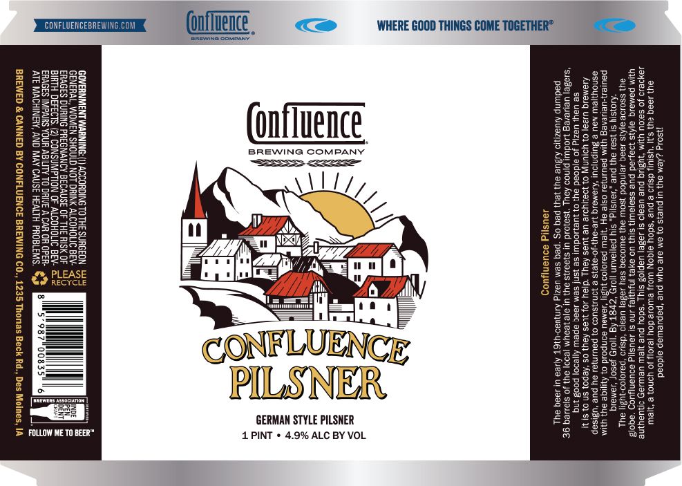 Confluence Pilsner label