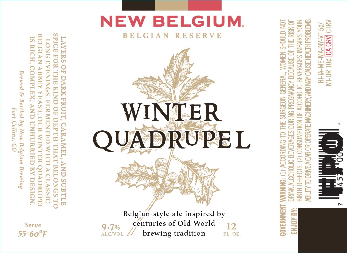 Winter Quadrupel label