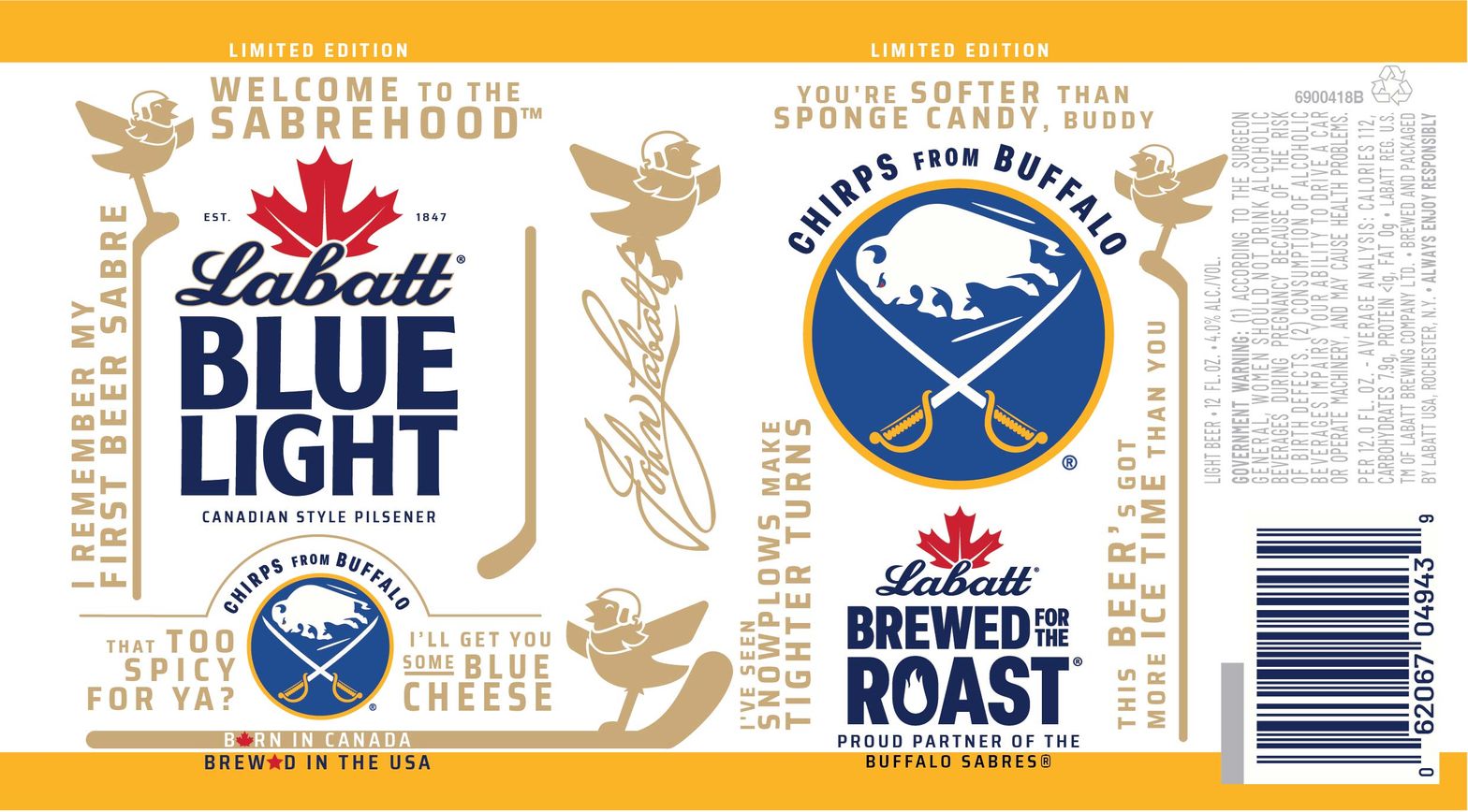 Labatt Blue Light label