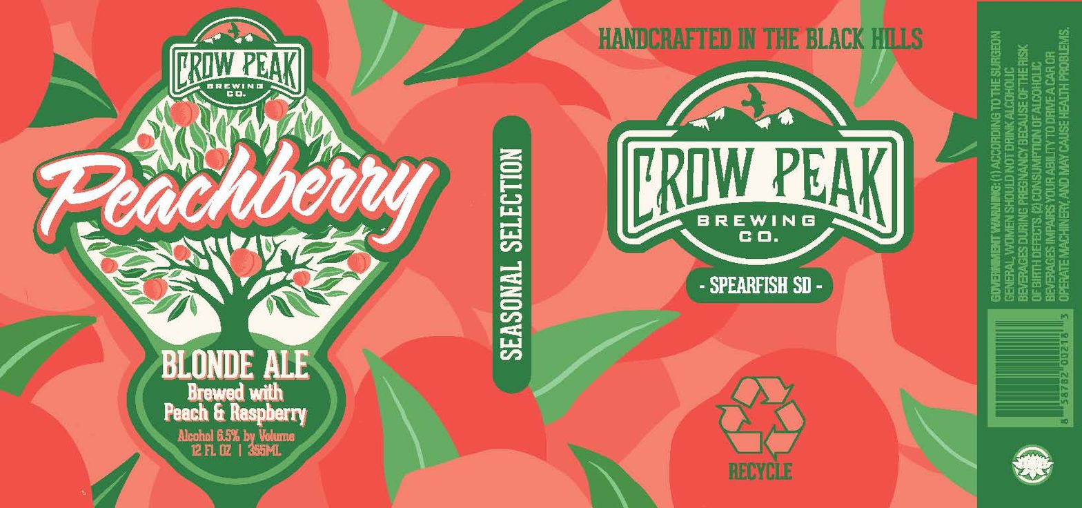 Peachberry Blonde Ale label
