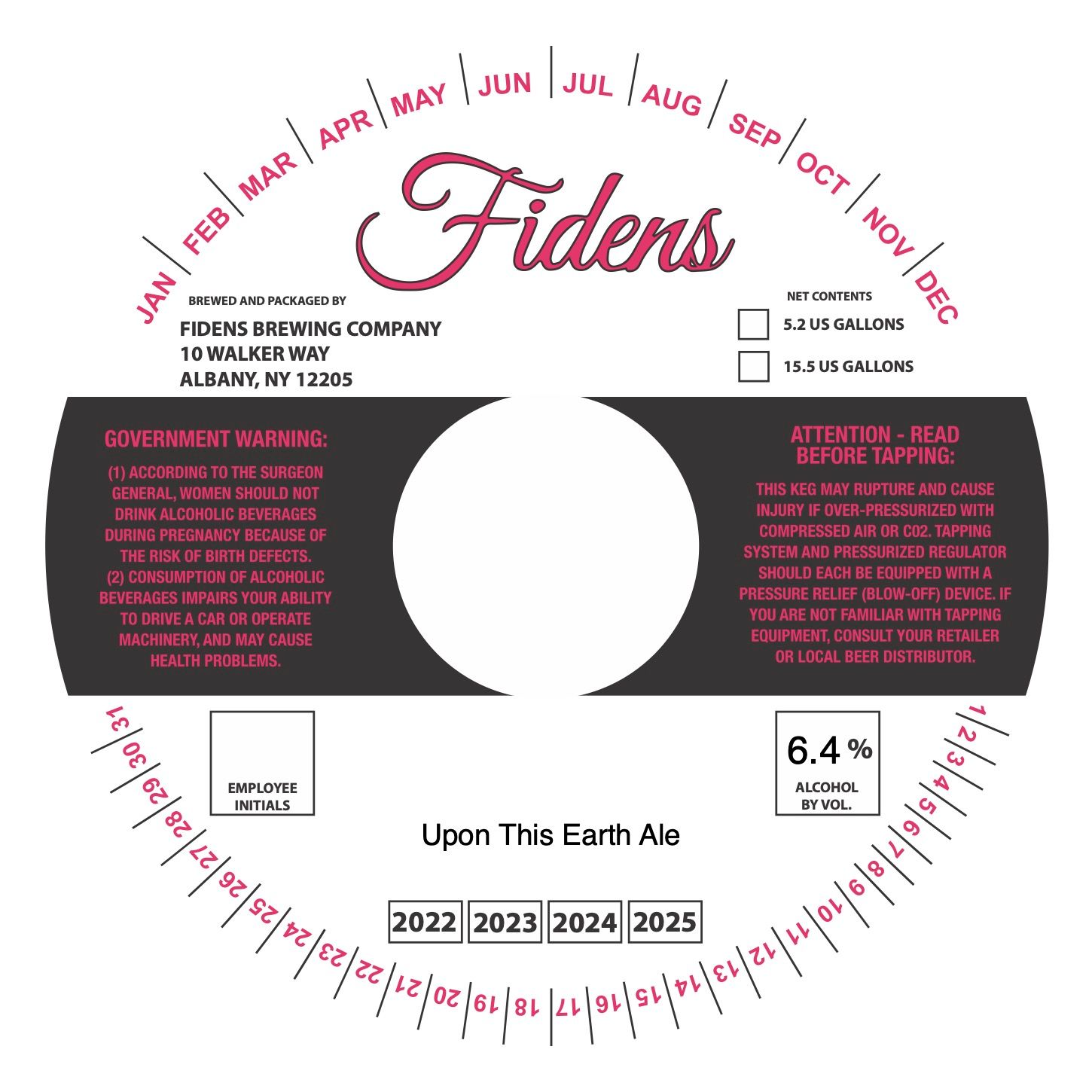 Upon This Earth Ale label