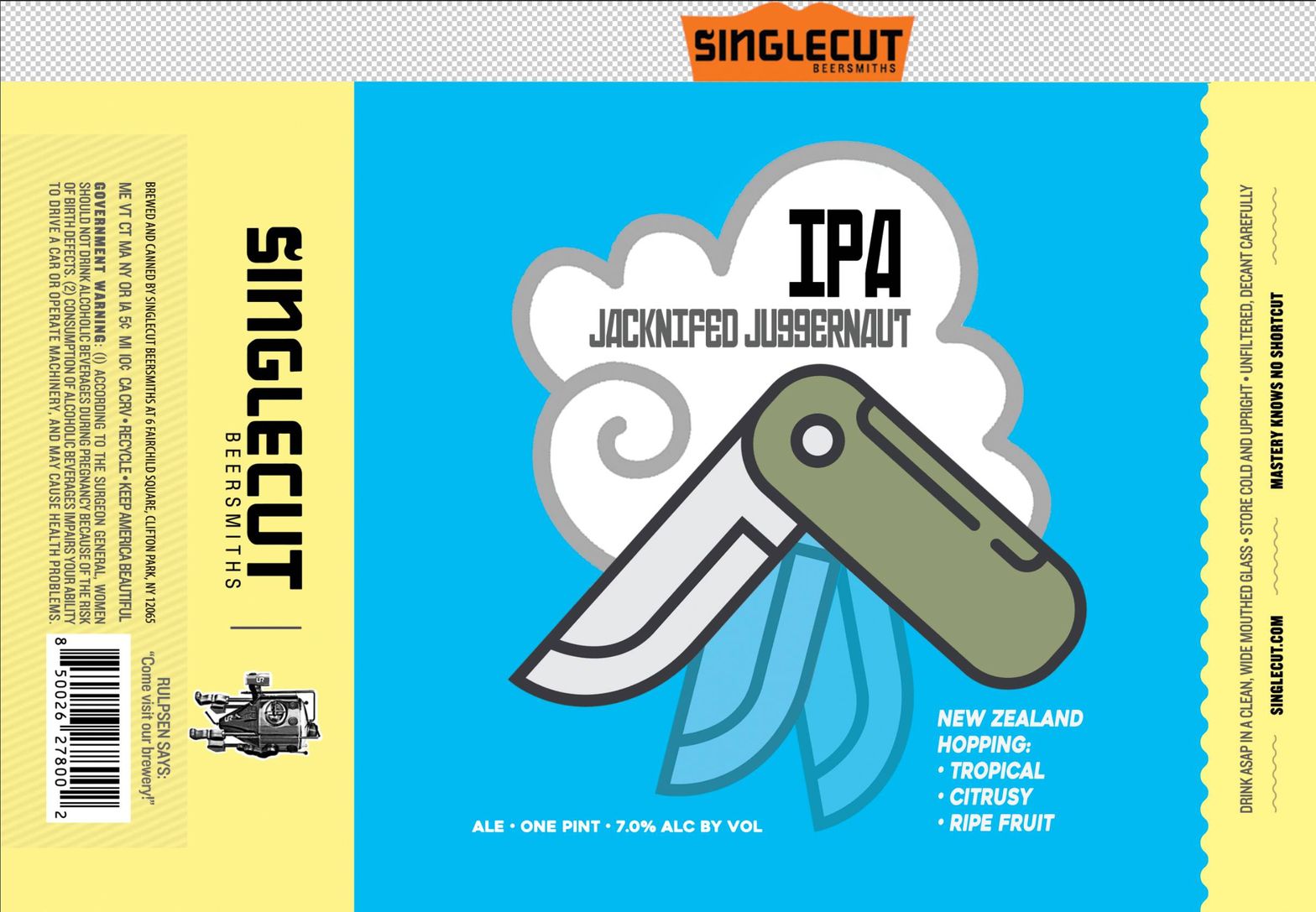 Jacknifed Juggernaut label