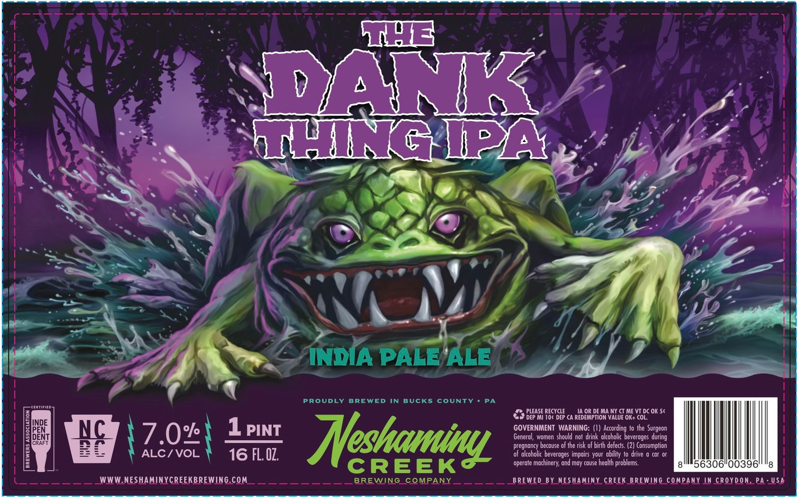 The Dank Thing IPA label