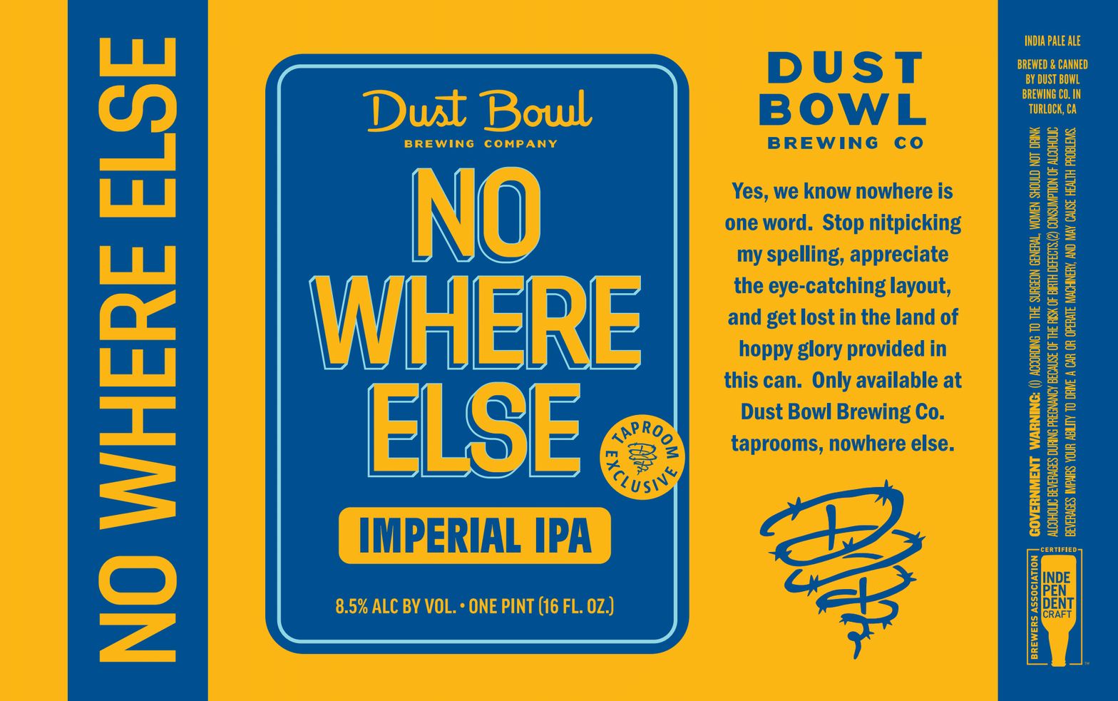 No Where Else Imperial IPA label