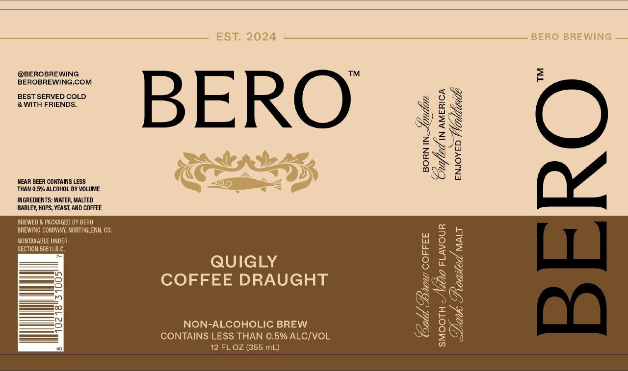 Quigly Coffee Draught label