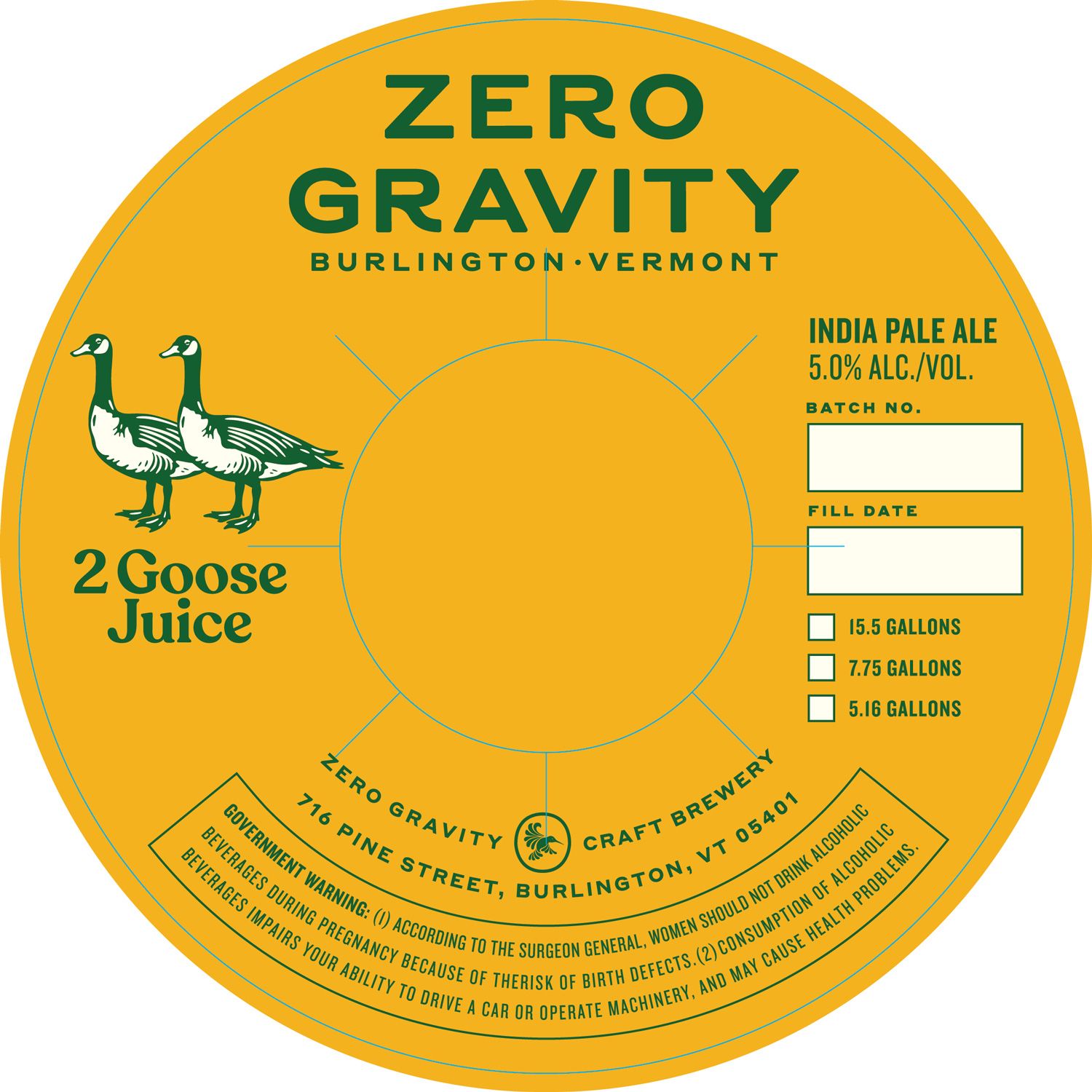 2 Goose Juice label