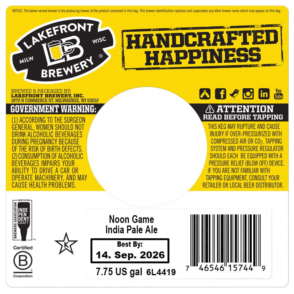 Noon Game label