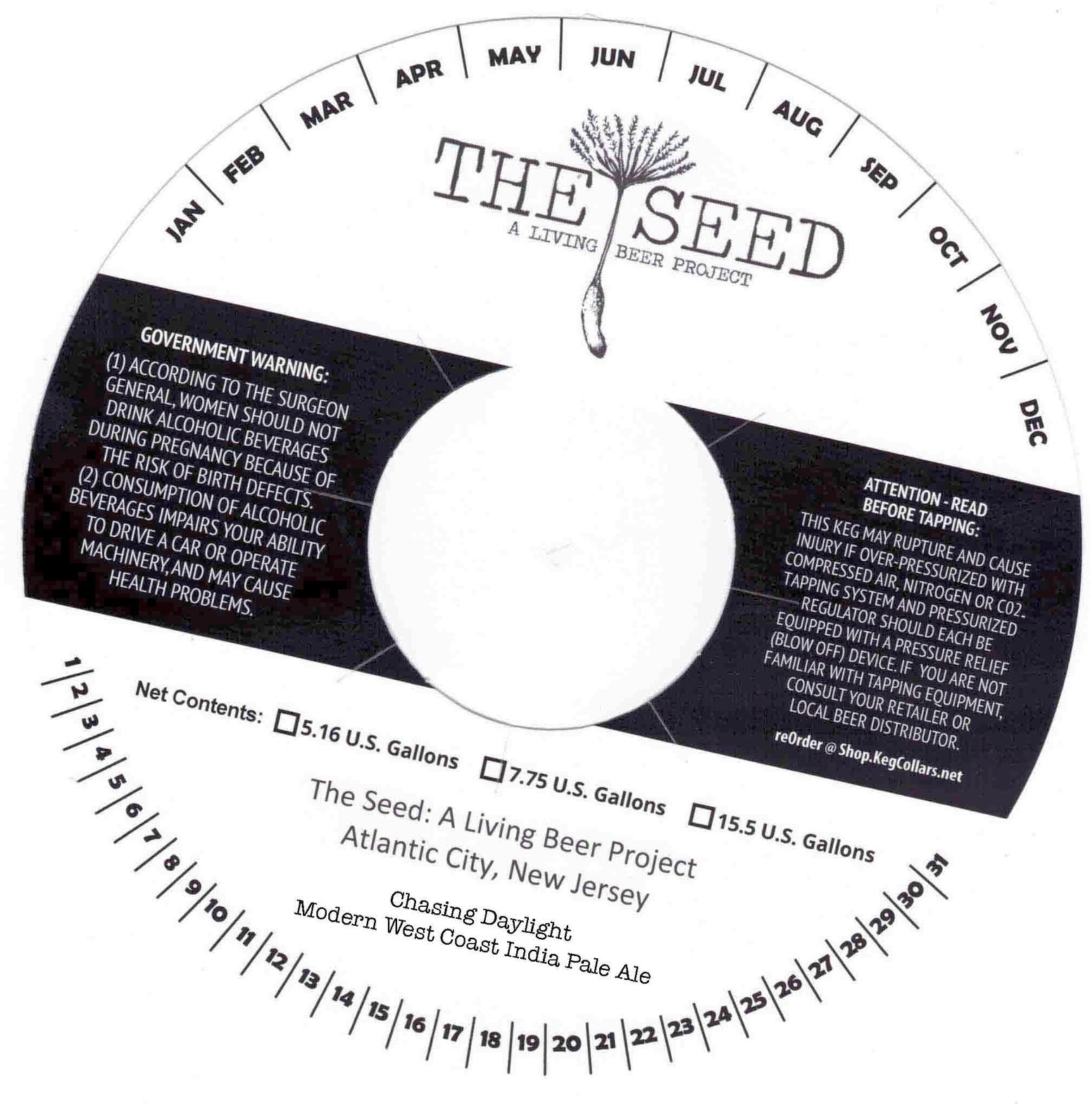 Chasing Daylight label
