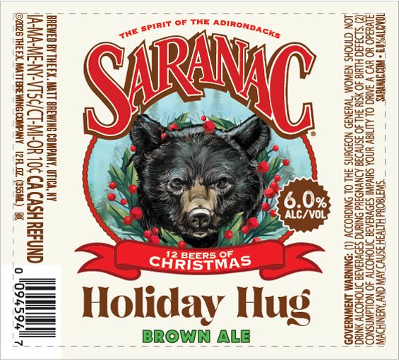 Holiday Hug label