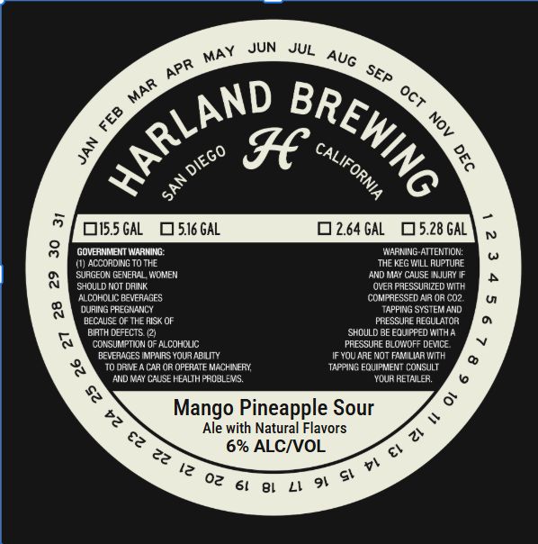 Mango Pineapple Sour label