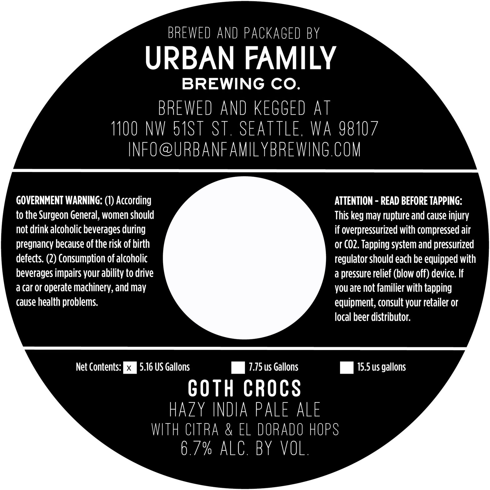 Goth Crocs label
