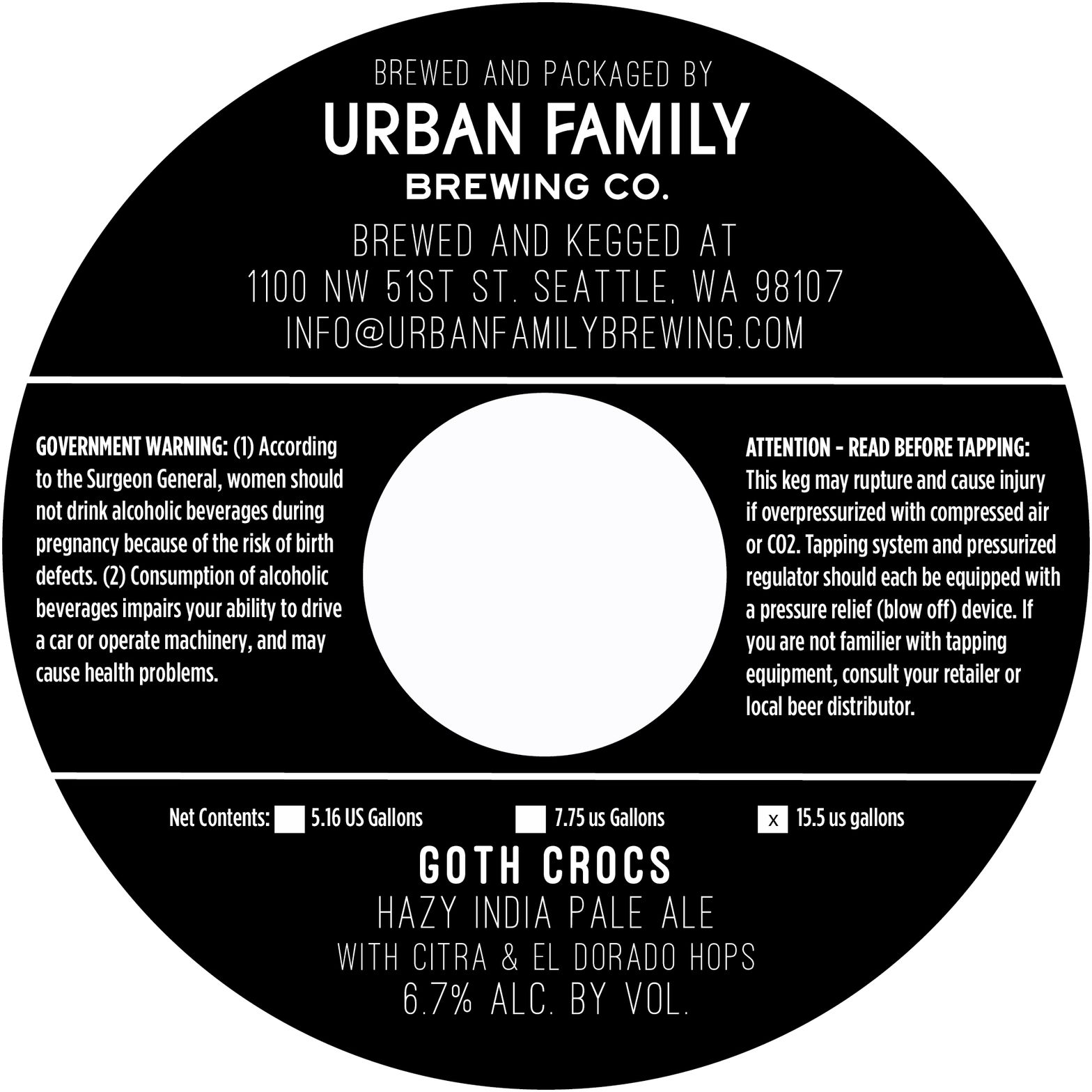 Goth Crocs label