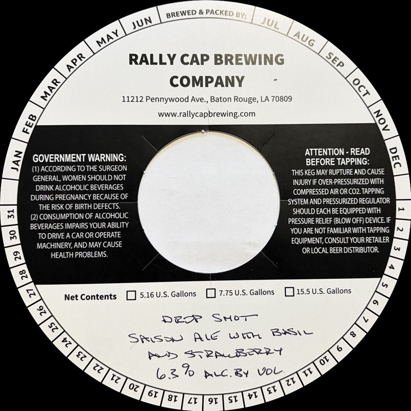 Drop Shot label