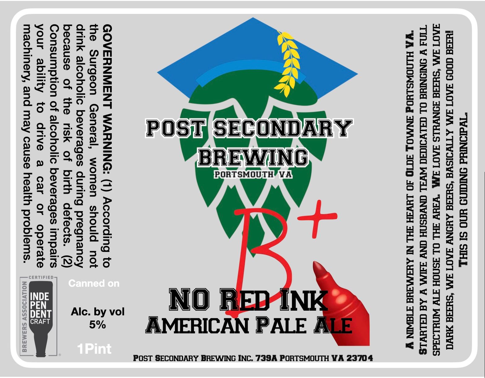 No Red Ink label