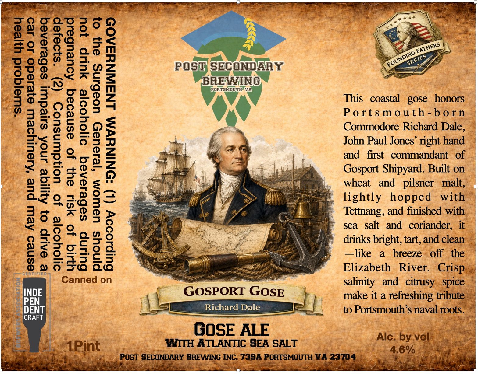 Gosport Gose label