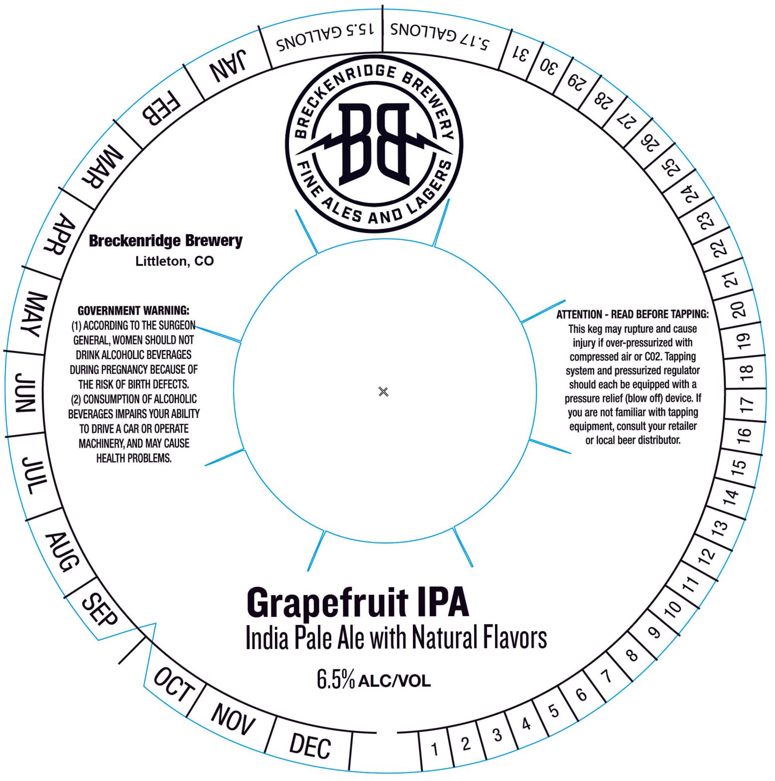 Grapefruit IPA label