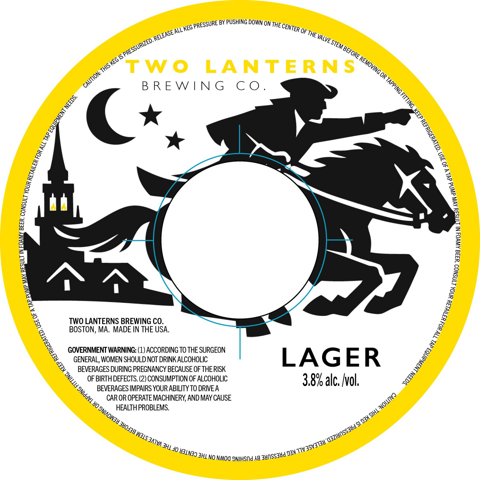 Two Lanterns Lager label