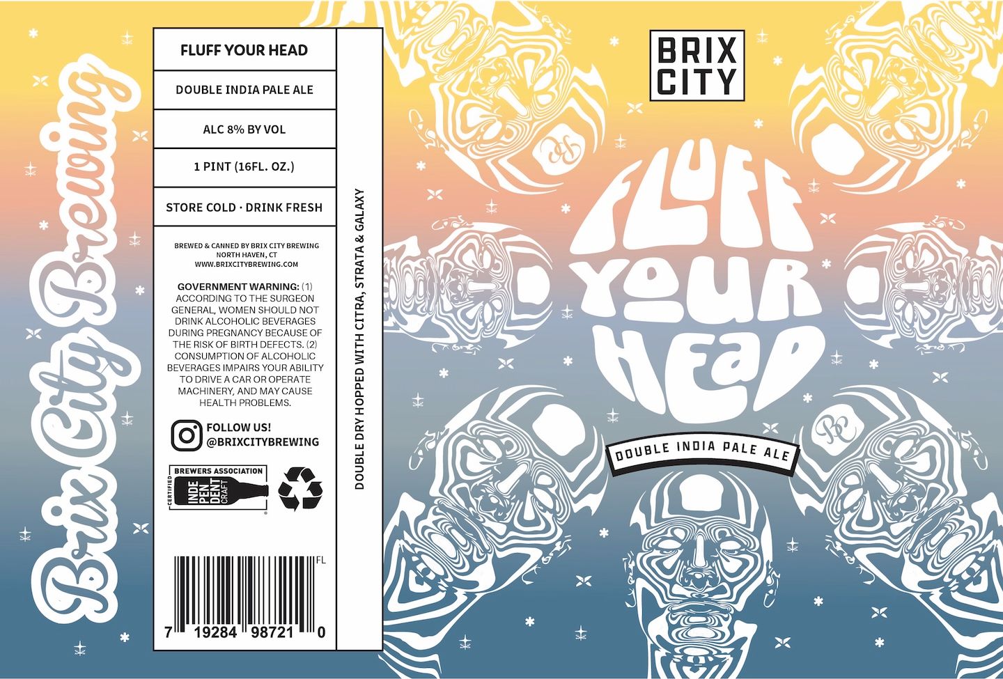 Fluff Your Head label