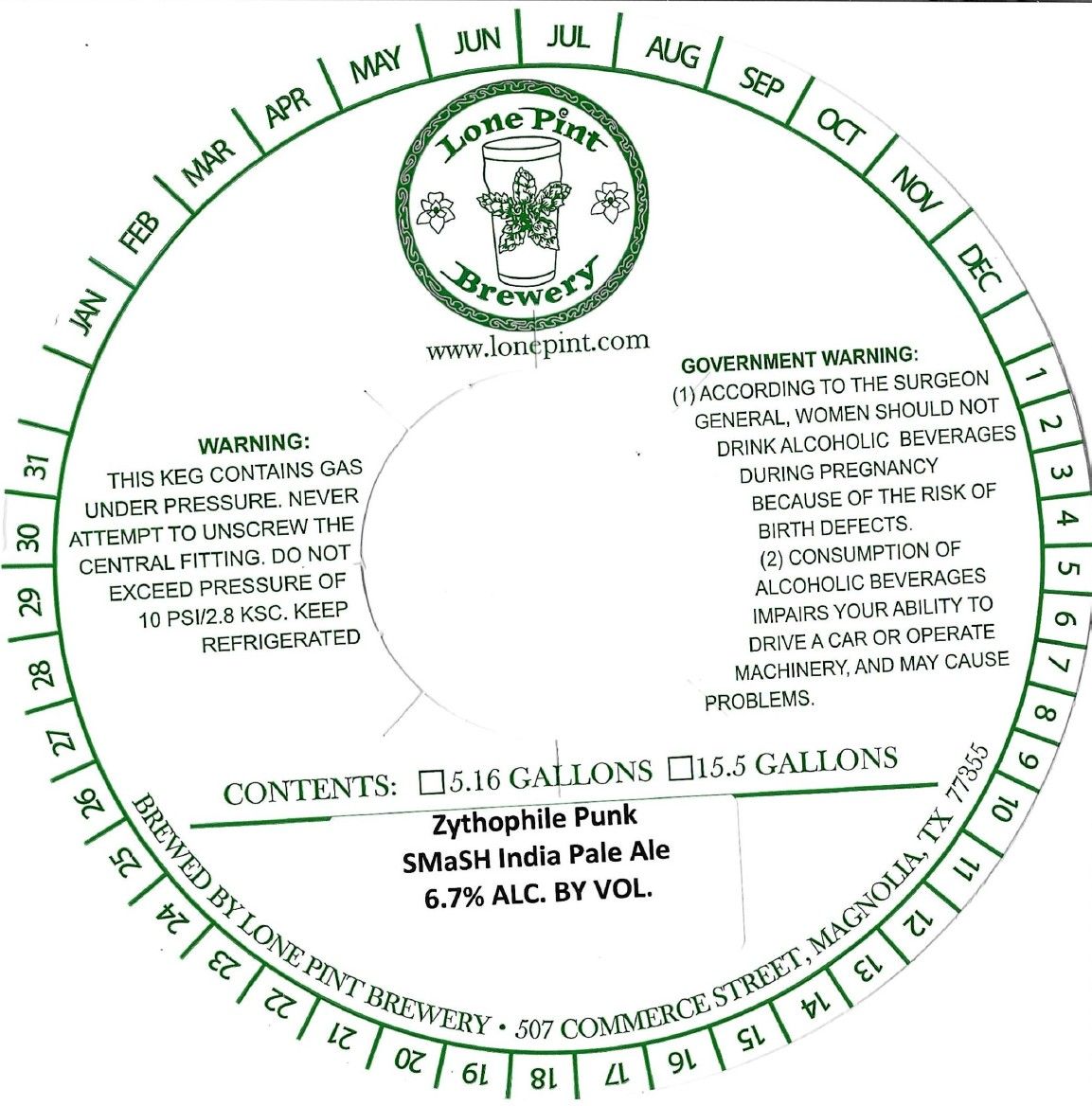 Zythophile Punk SMaSH India Pale Ale label