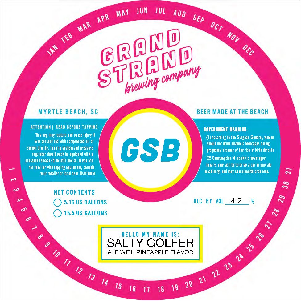 Salty Golfer label