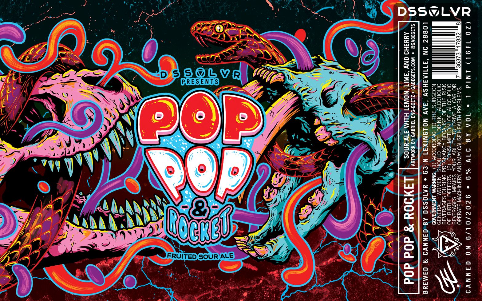 Pop Pop & Rocket label