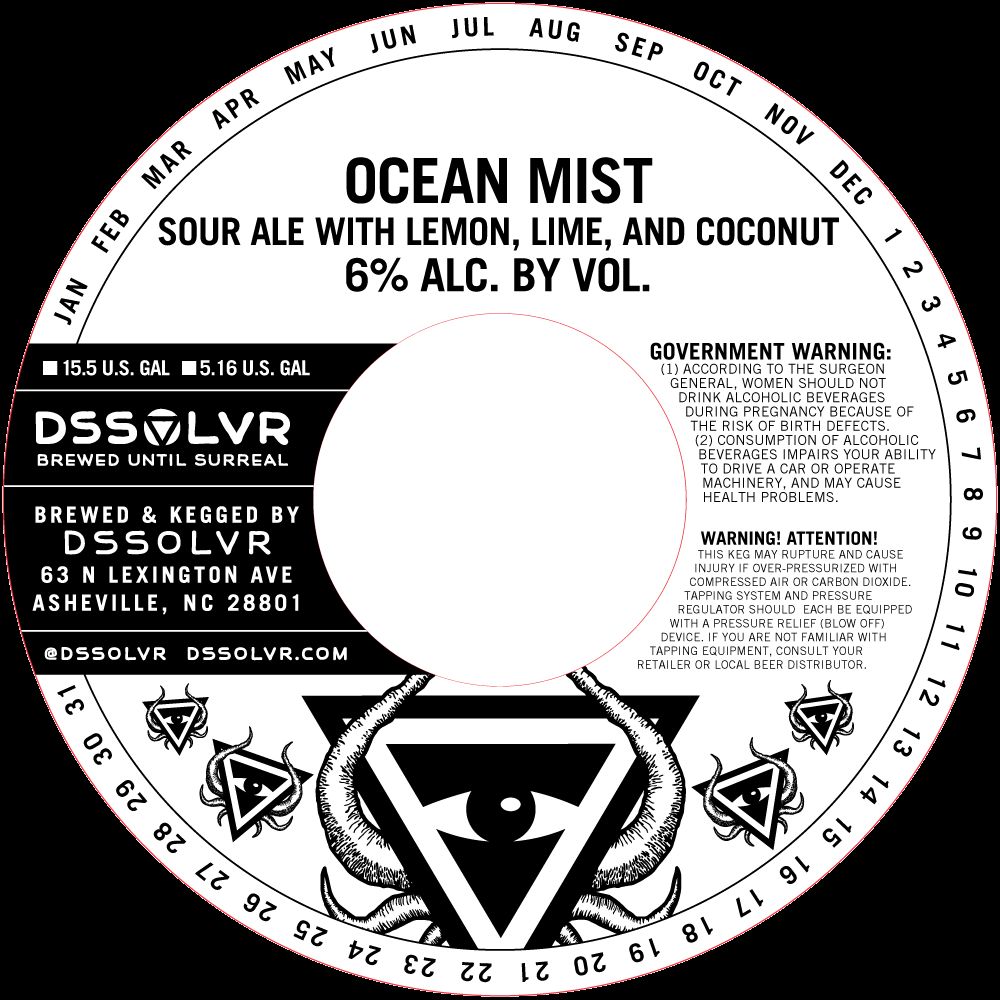 Ocean Mist label