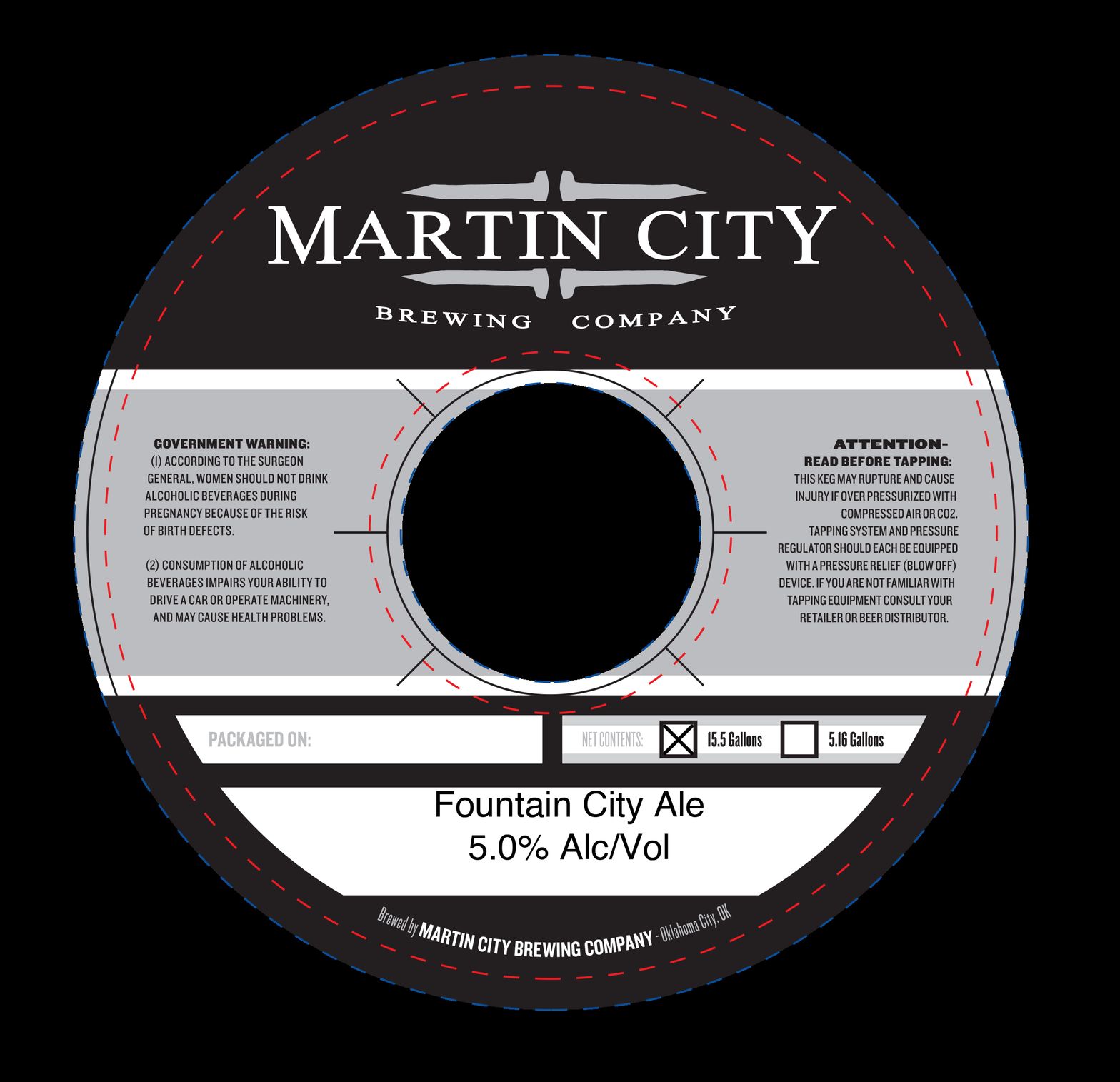 Fountain City Ale label