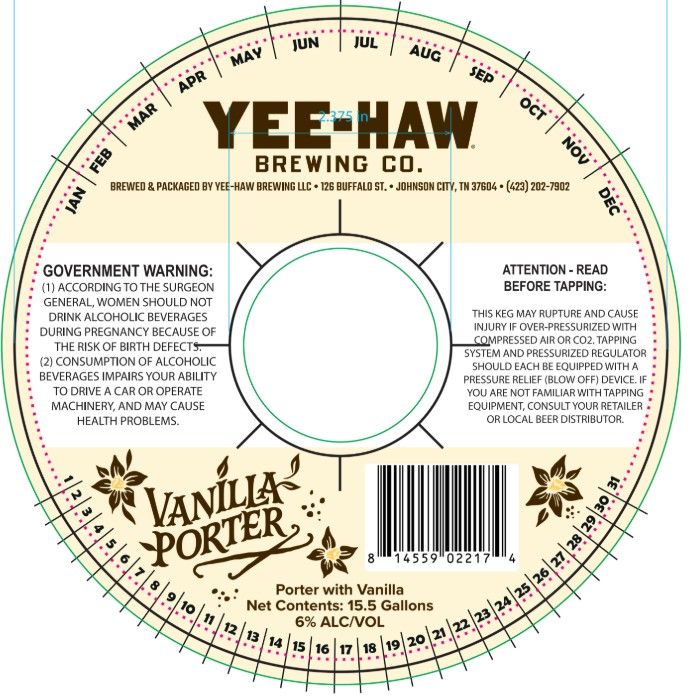 Vanilla Porter label