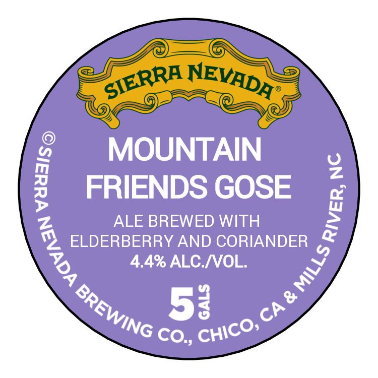 Mountain Friends Gose label