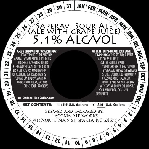Saperavi Sour Ale label