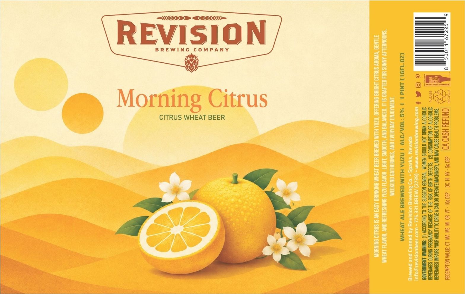 Morning Citrus label