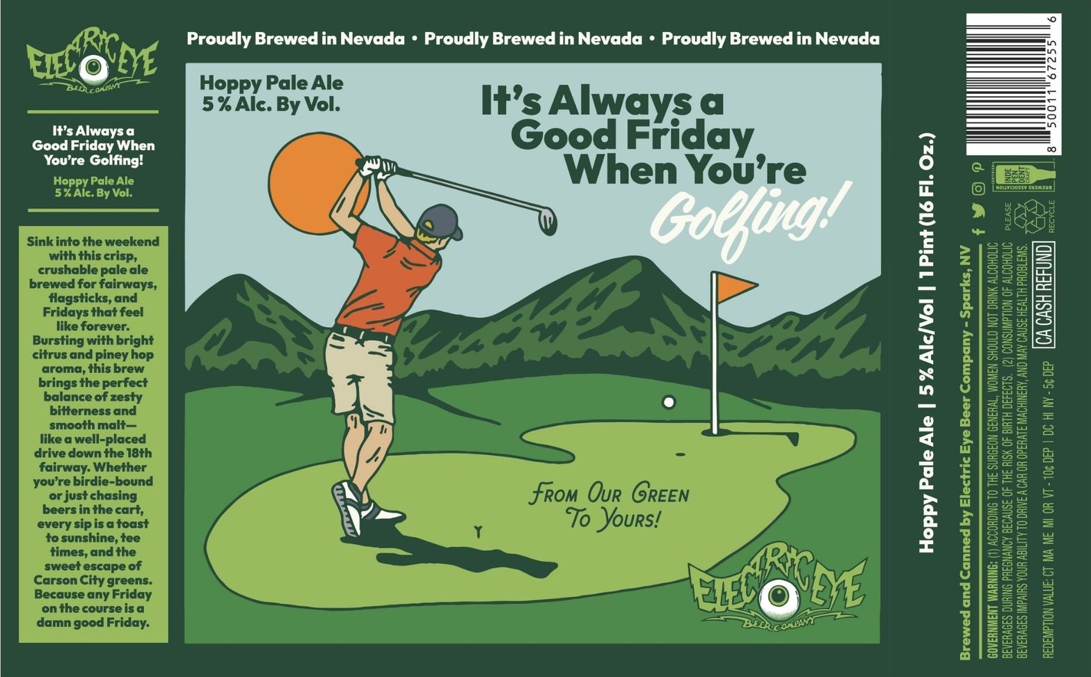It's Always a Good Friday When You're Golfing! label