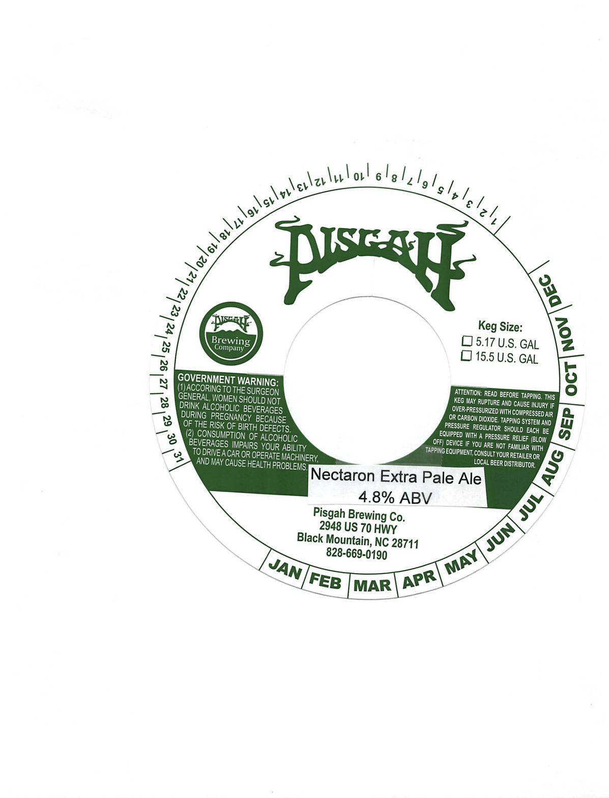 Nectaron Extra Pale Ale label