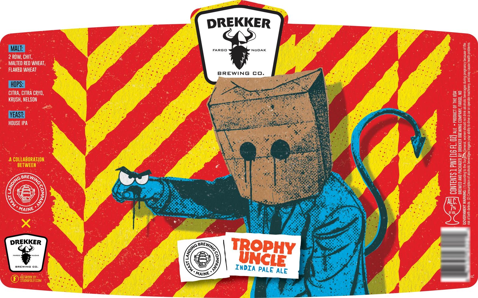 Trophy Uncle label
