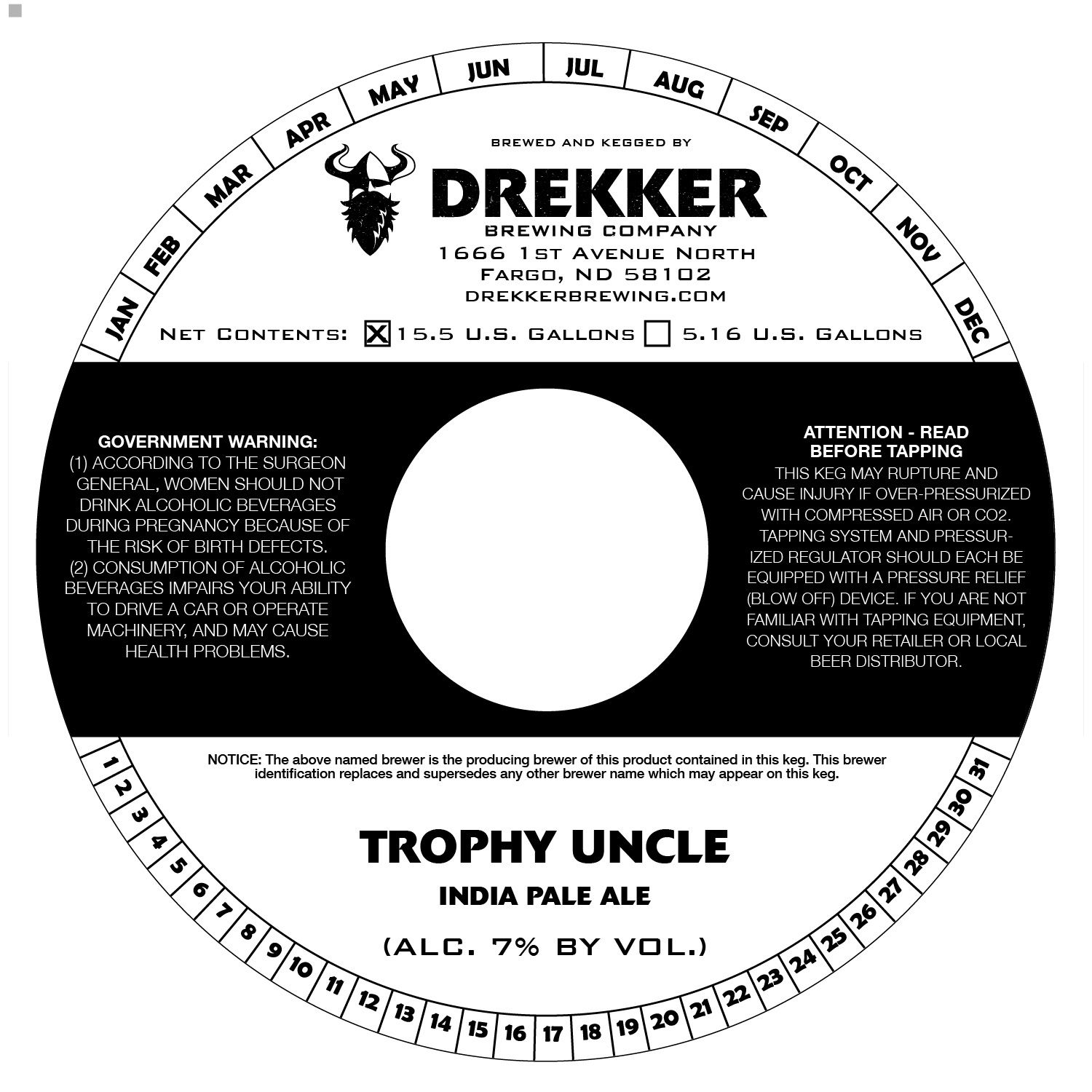 Trophy Uncle label
