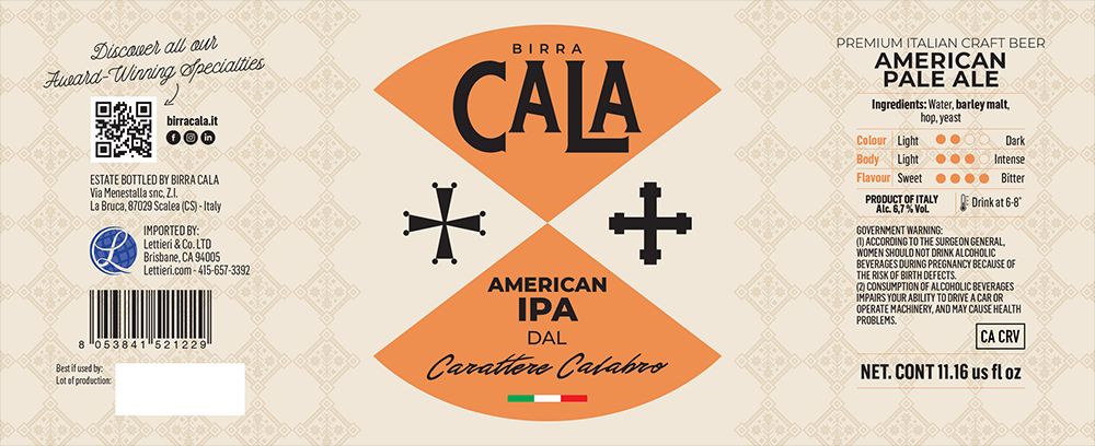 American IPA dal Carattere Calabro label