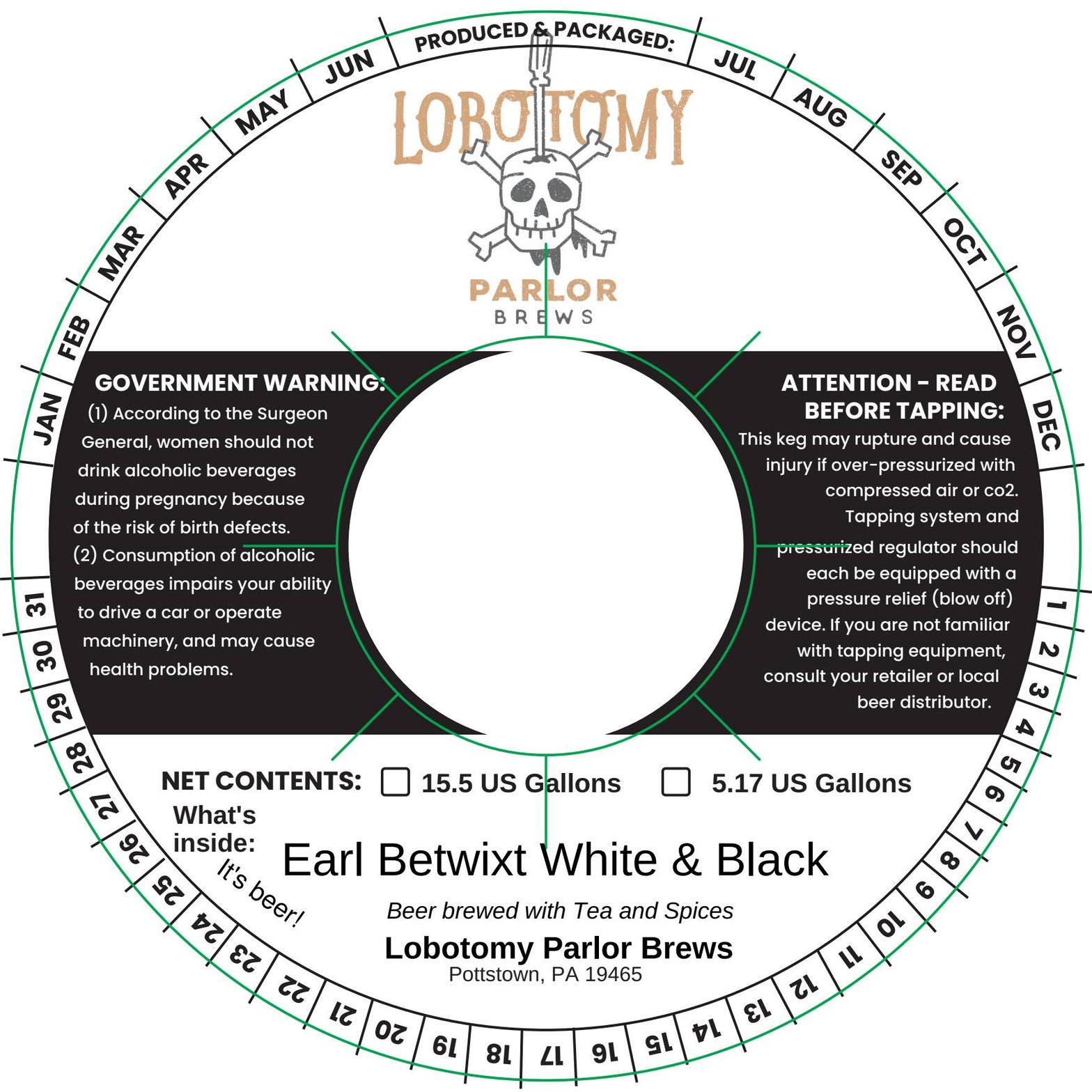 Earl Betwixt White & Black label