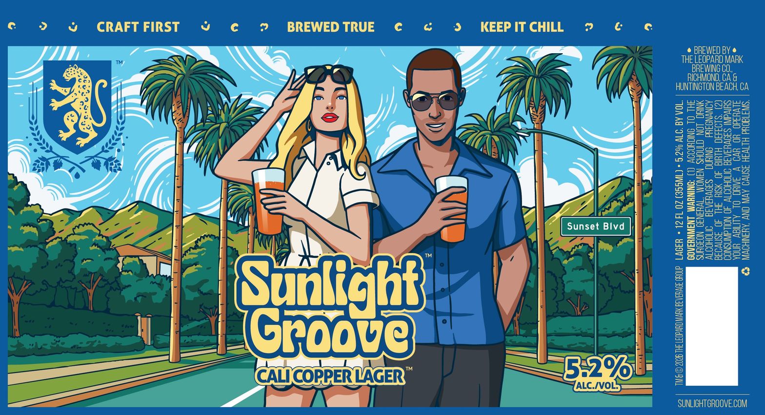 Sunlight Groove Cali Copper Lager label