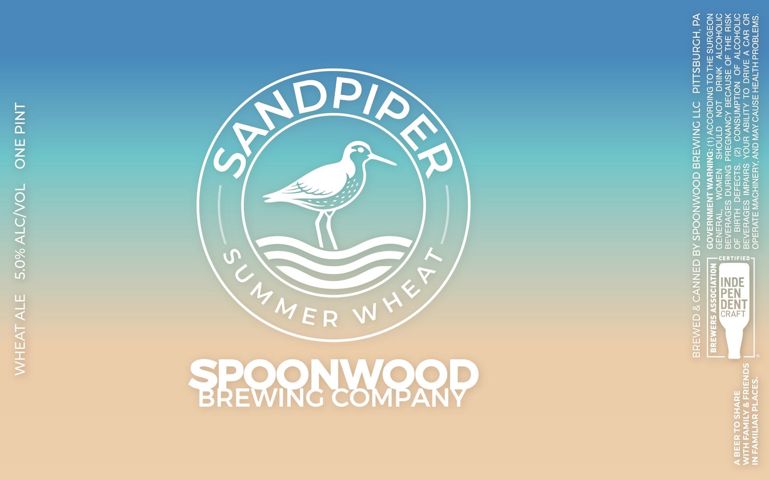 Sandpiper Summer Wheat label