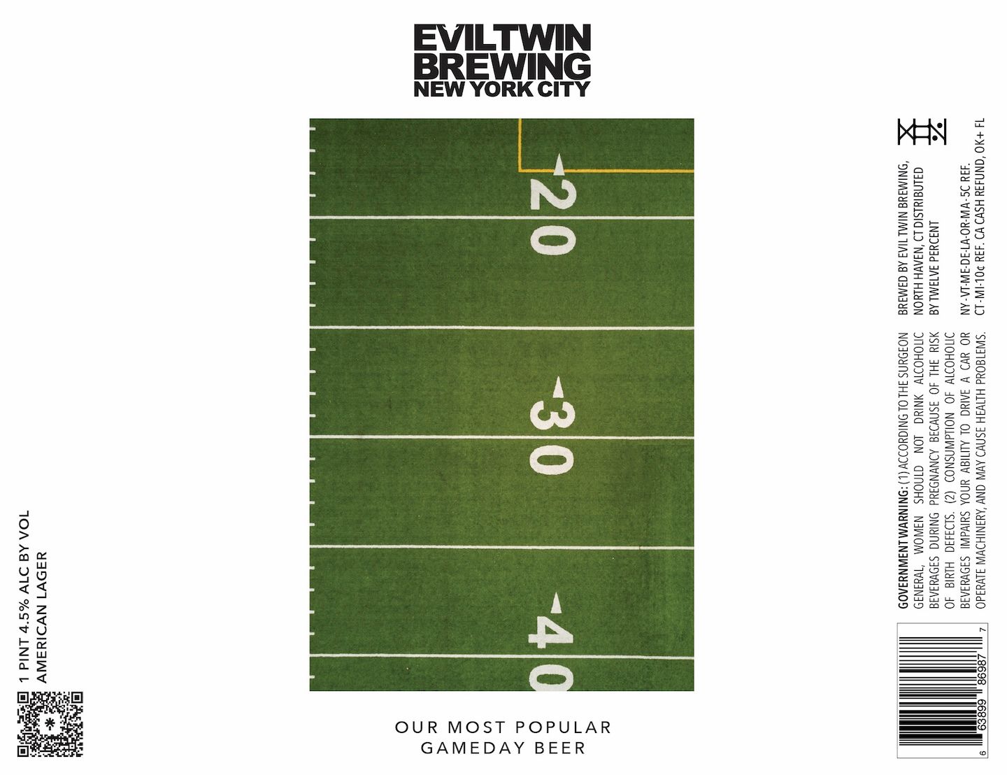 Our Most Popular Gameday Beer label