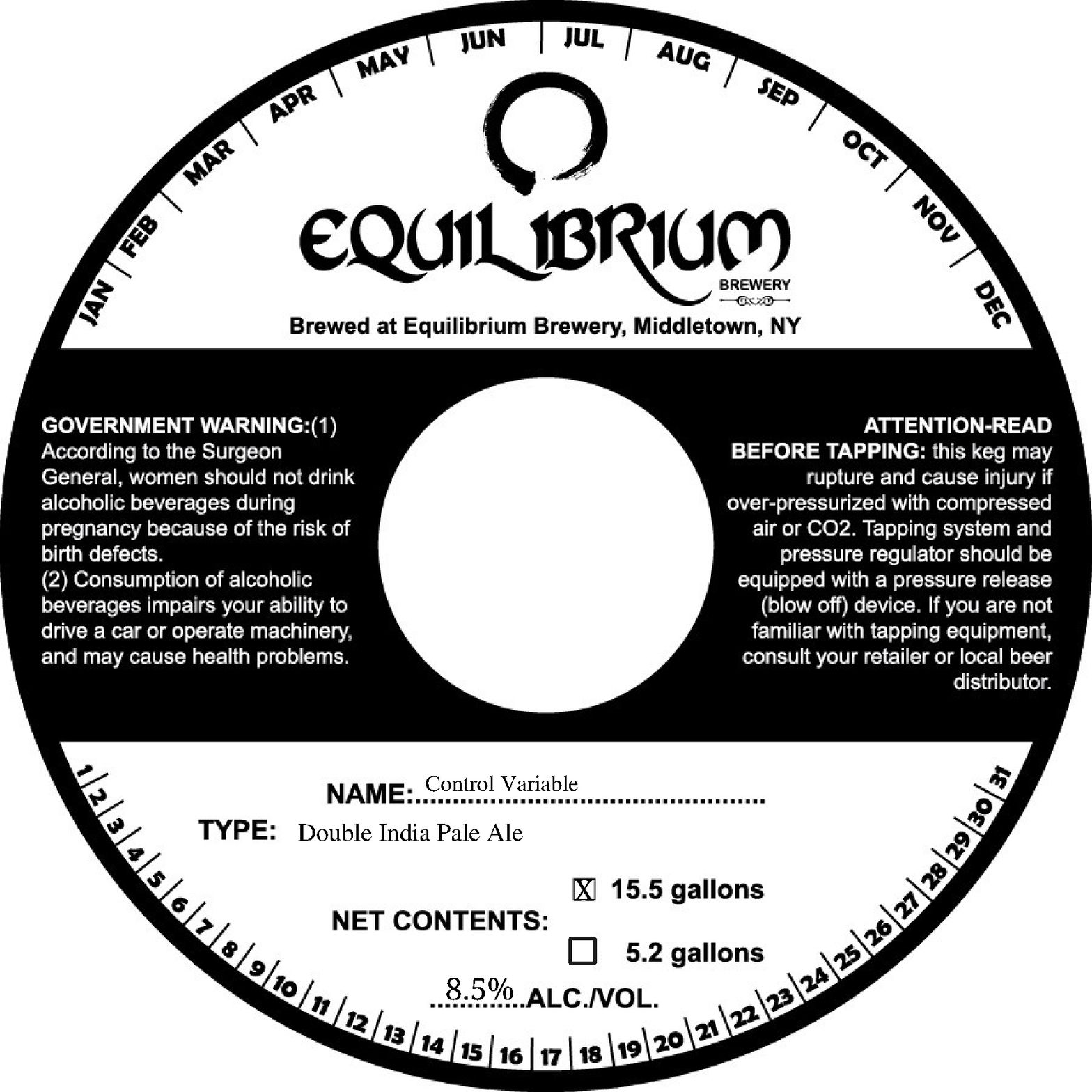 Control Variable label