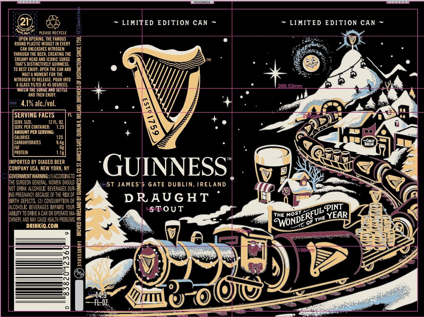 Guinness Draught Stout label